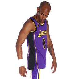 Los Angeles Lakers Statement Edition Jordan Dri-Fit NBA Erkek Mor Basketbol Forma DO9530-505
