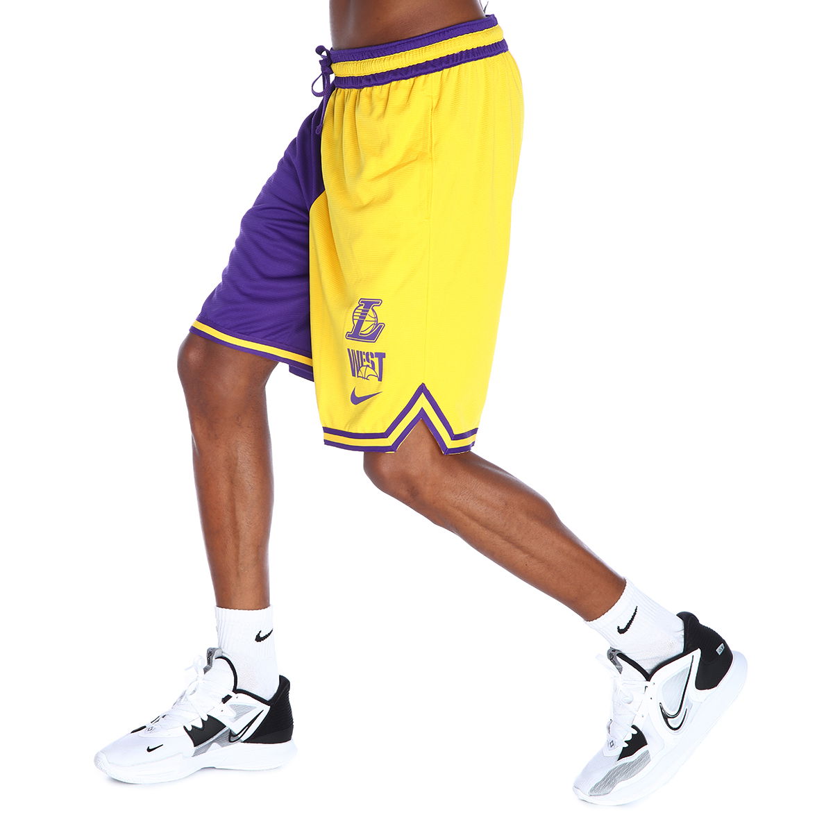 Los Angeles Lakers NBA Dri-Fit Erkek Sarı Basketbol Şort DR9350-728