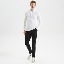 Nautica Erkek Siyah Slim Fit Chino Pantolon
