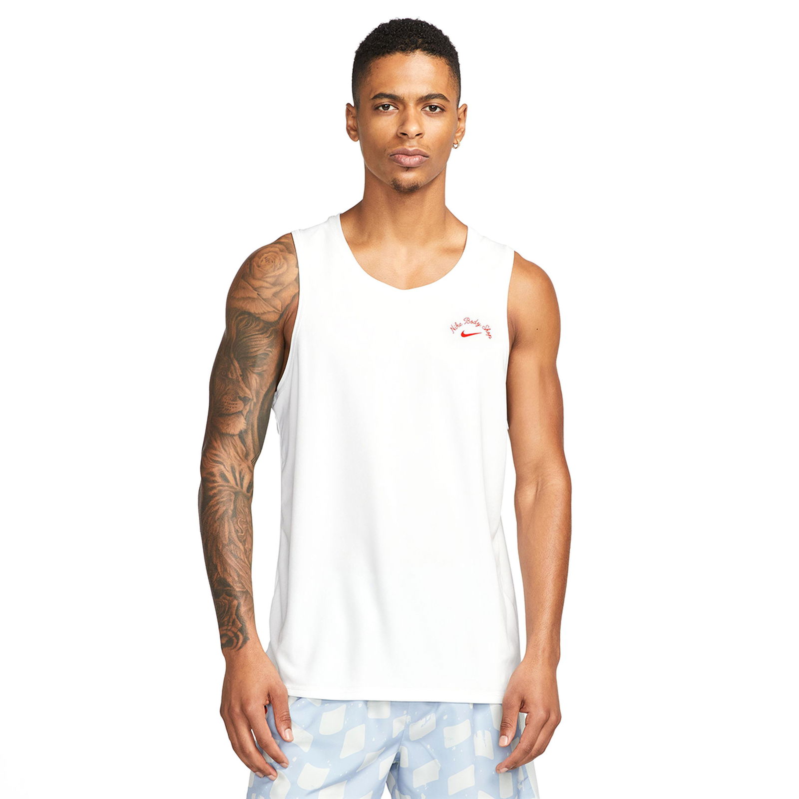 Dri-Fit Miler Erkek Beyaz Koşu Atlet DX1548-121
