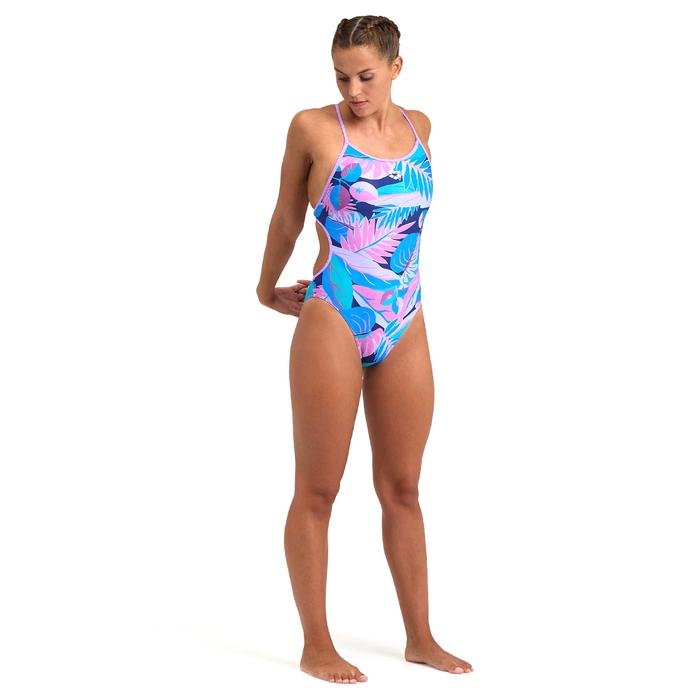 Tropic Swimsuit Lace Back Kadın Mor Yüzücü Mayosu 005933970 1417244