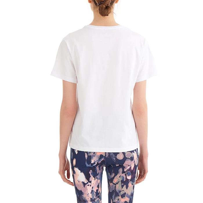 Floral Blur Kadın Beyaz Outdoor T-Shirt CS0315-100 1475051