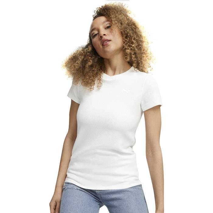 Her Structured Kadın Beyaz Günlük Stil T-Shirt 67600102 1501959