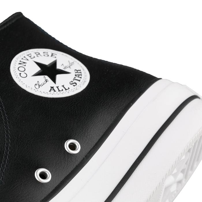 Chuck Taylor All Star Leather Platform Kadın Siyah Sneaker Ayakkabı 561675C 1410476
