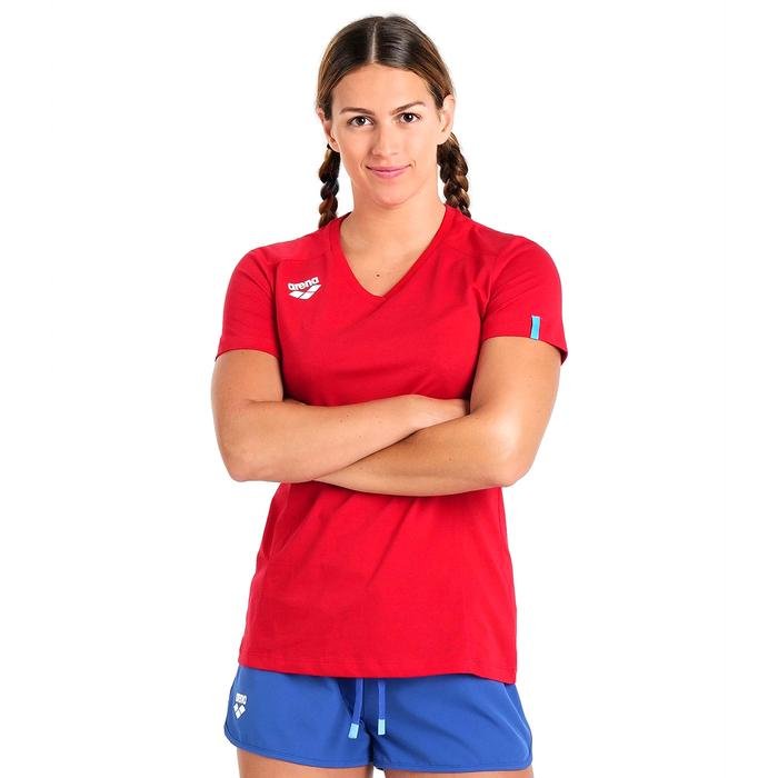 Team Panel Kadın Kırmızı Günlük Stil T-Shirt 004892400 1413775