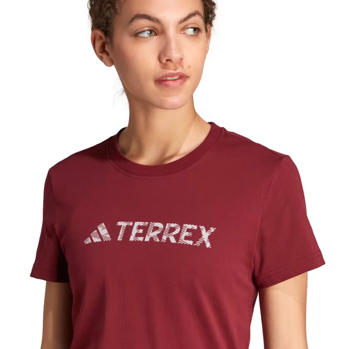 W Logo Kadın Bordo Outdoor T-Shirt HY1714