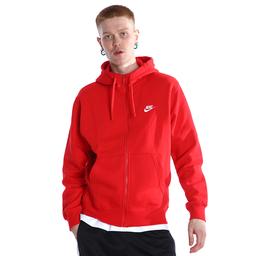 M Nsw Club Hoodie Erkek Kırmızı Günlük Stil Sweatshirt BV2645-657