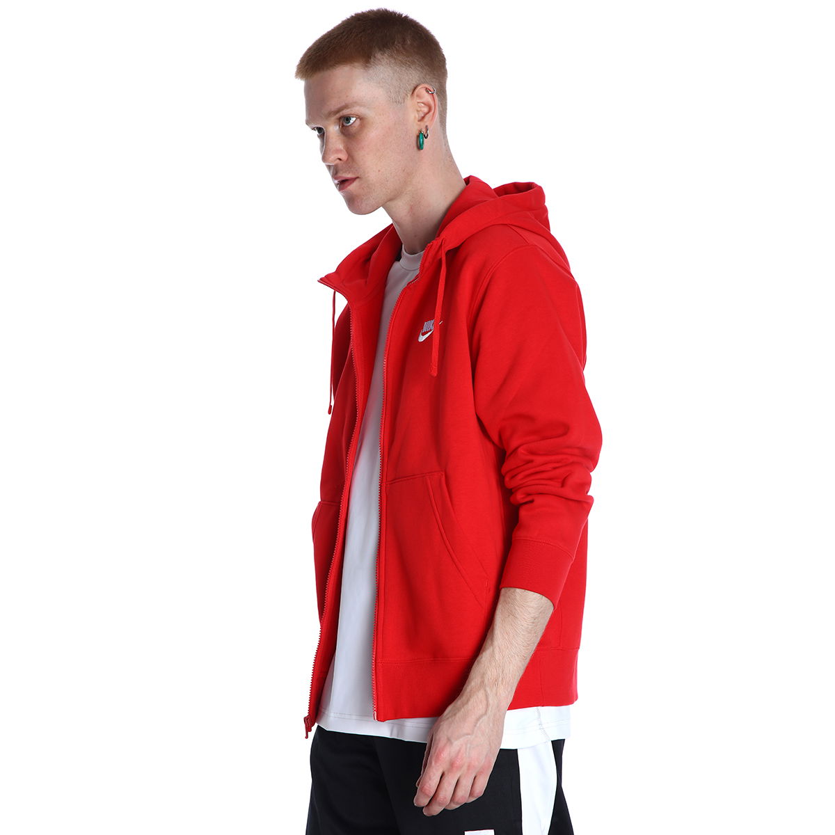 M Nsw Club Hoodie Erkek Kırmızı Günlük Stil Sweatshirt BV2645-657