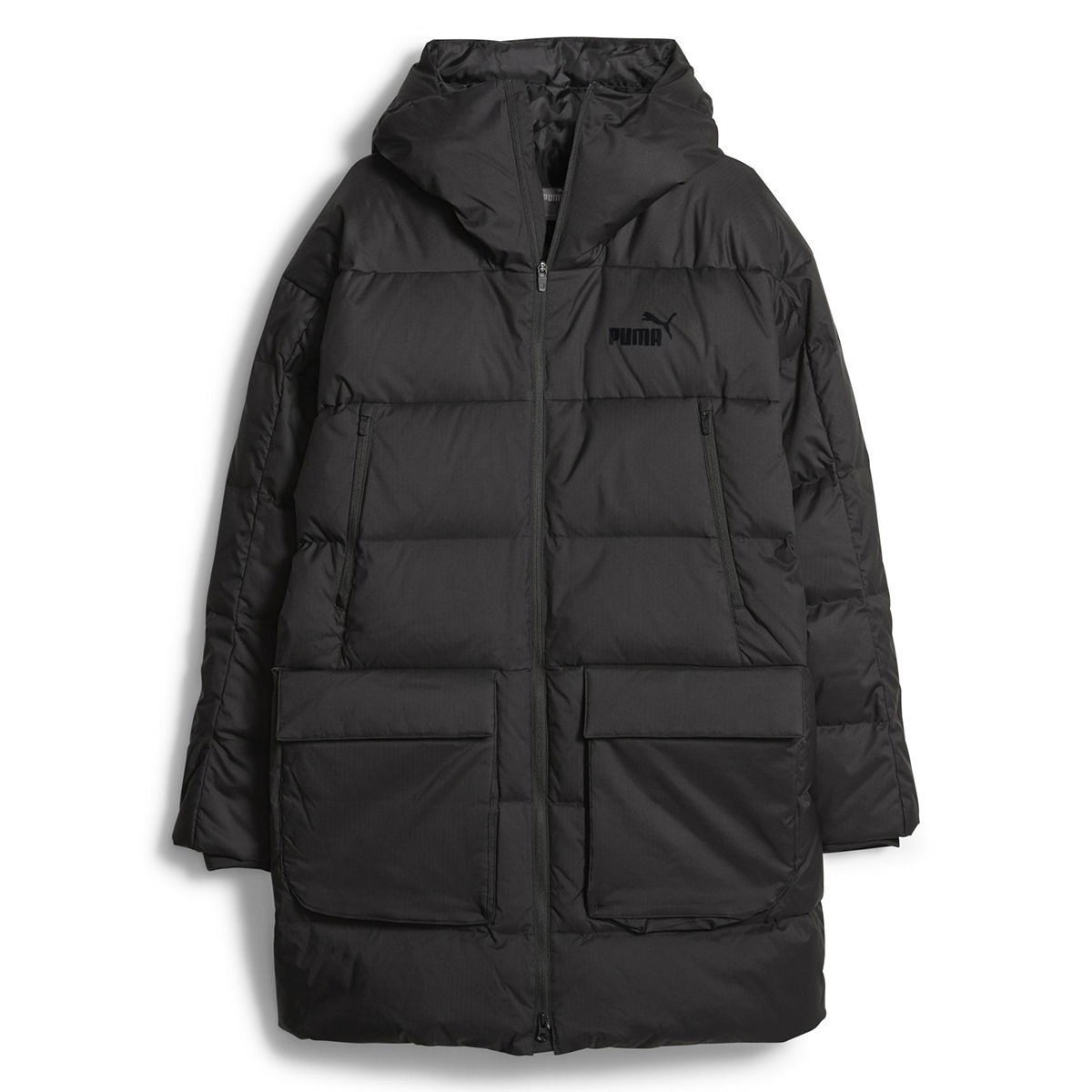 Protective Hooded Erkek Siyah Günlük Stil Ceket 67537801