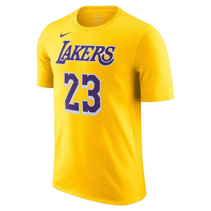 Los Angeles Lakers NBA Erkek Sarı Basketbol T-Shirt DR6380-734 1504320