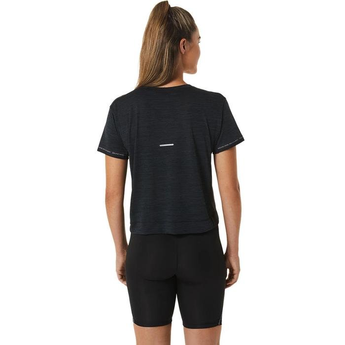 Race Crop Top Kadın Siyah Günlük Stil T-Shirt 2012C226-002 1518531