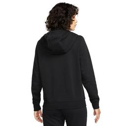 W Nsw Club Flc Fz Hoodie Std Kadın Siyah Günlük Stil Sweatshirt DQ5471-010