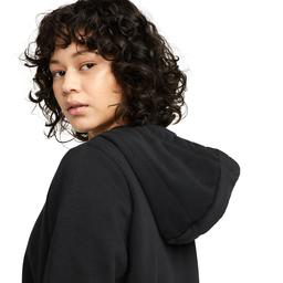 W Nsw Club Flc Fz Hoodie Std Kadın Siyah Günlük Stil Sweatshirt DQ5471-010