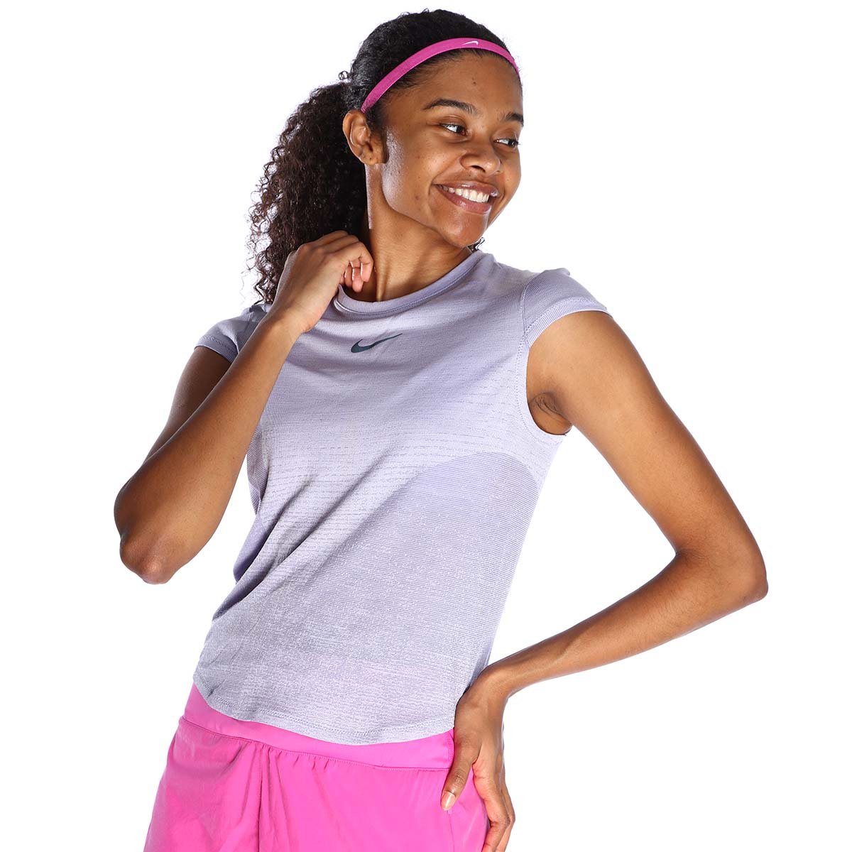 Dri-Fit Run Dvn Ss Top Kadın Mor Koşu T-Shirt DX0199-536