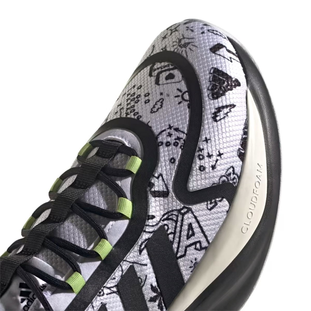 Alphabounce + Erkek Beyaz Koşu Ayakkabısı IG0170