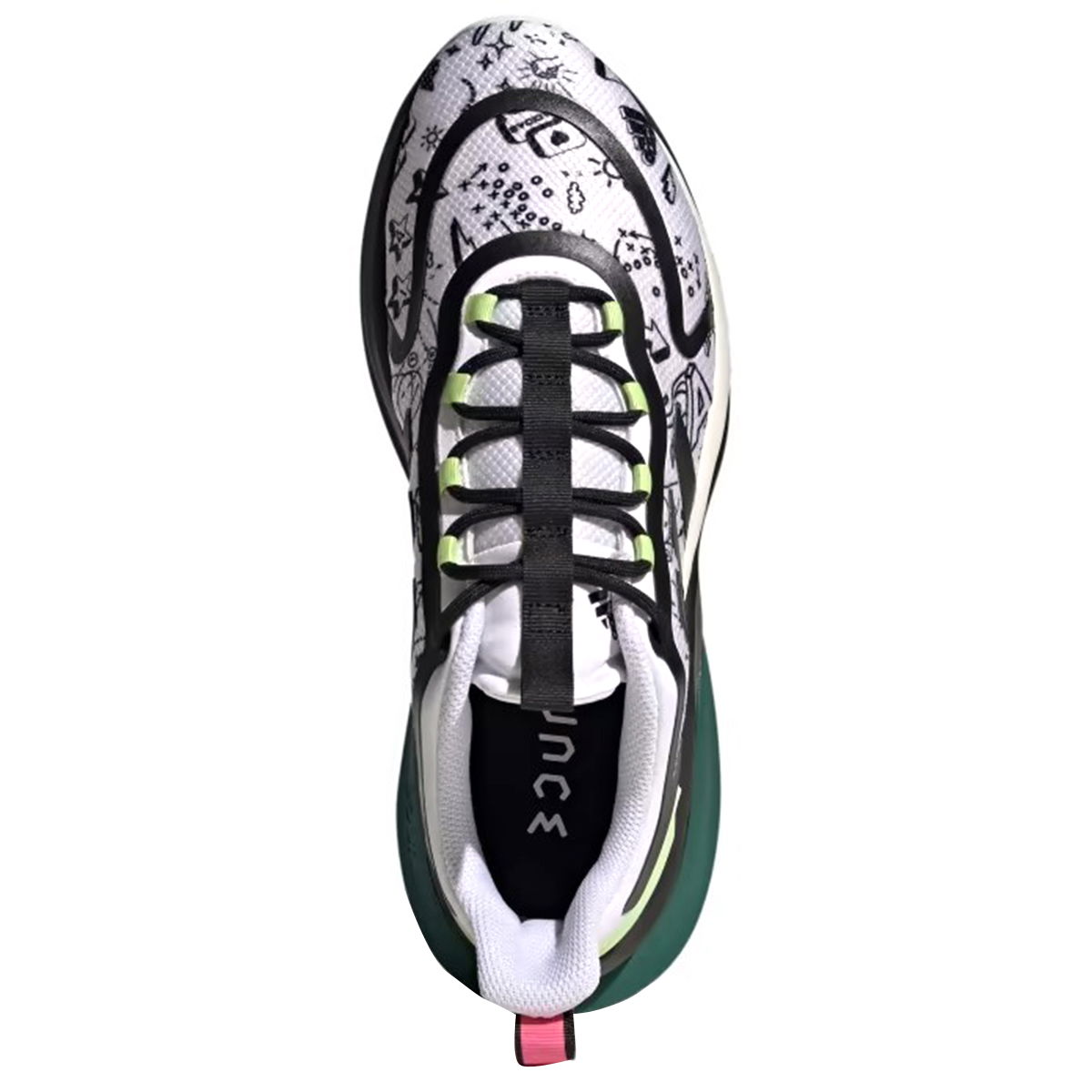 Alphabounce + Erkek Beyaz Koşu Ayakkabısı IG0170