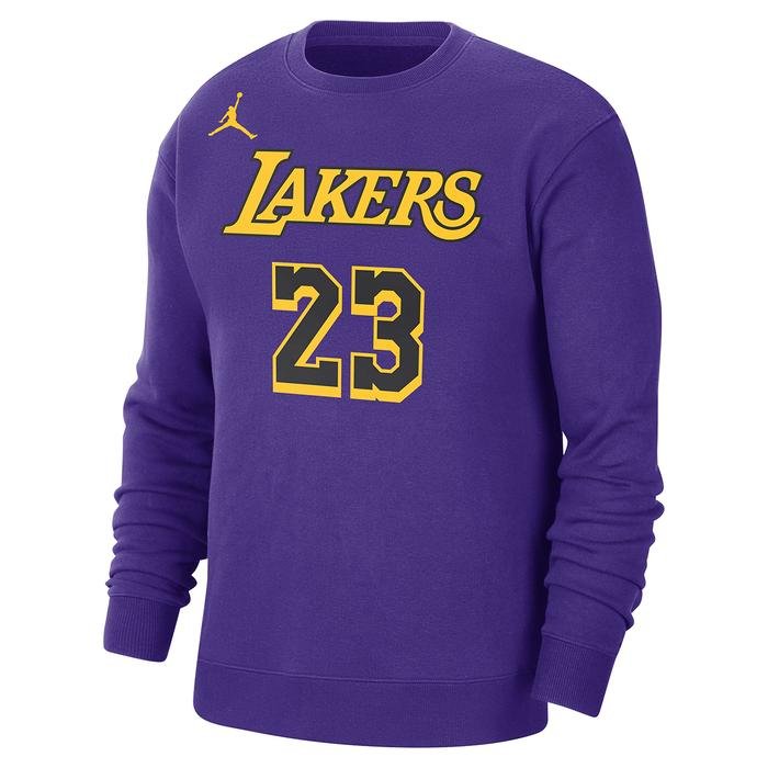 Los Angeles Lakers NBA Erkek Mor Basketbol Sweatshirt DN4718-508 1534168