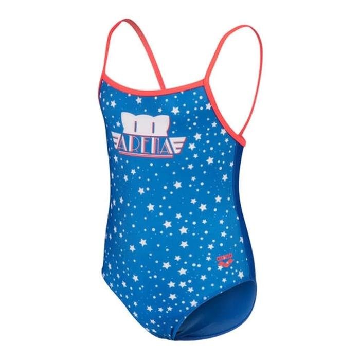 Arena Friends Swimsuit U Back Çocuk Mavi Yüzücü Mayosu 006301850