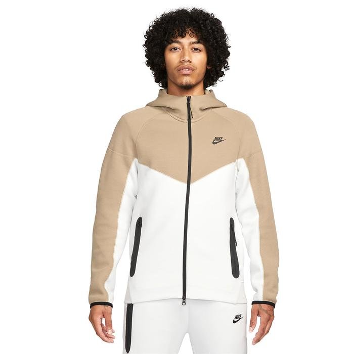 Sportswear Tech Fleece Erkek Beyaz Günlük Stil Sweatshirt FB7921-121 1524519