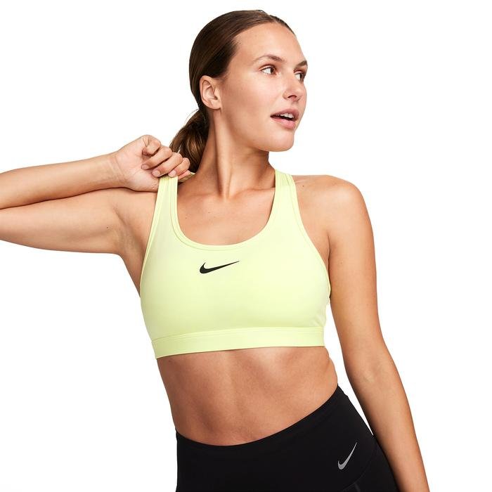 Nike Swoosh Medium Support Kadın Yeşil Antrenman Sporcu Sütyeni DX6821-331