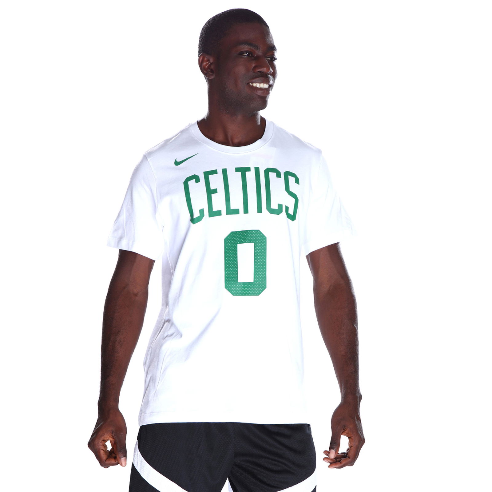 Boston Celtics NBA Erkek Beyaz Basketbol T-Shirt DR6364-102