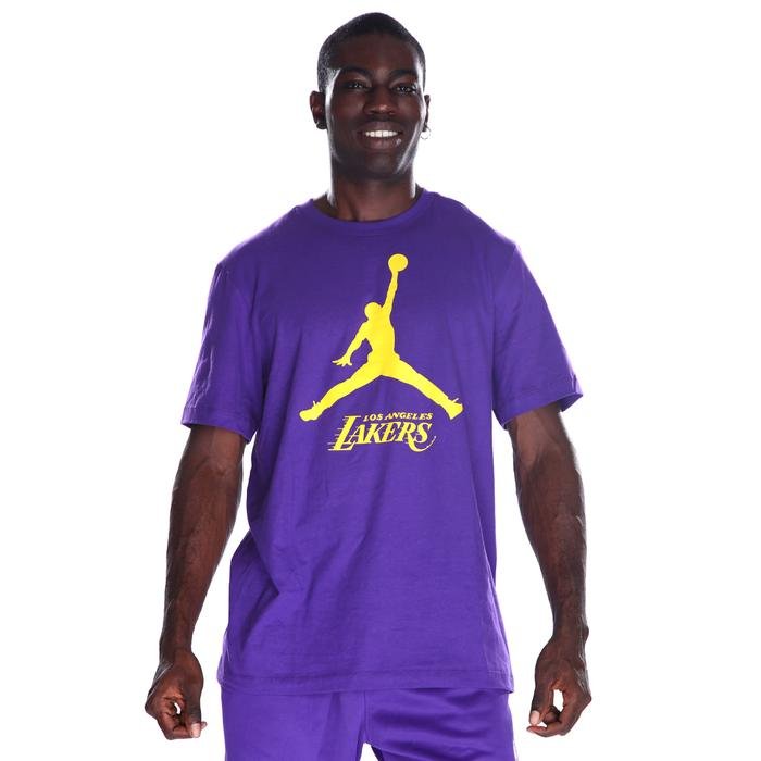Los Angeles Lakers NBA Erkek Mor Basketbol T-Shirt FB9827-504 1505210