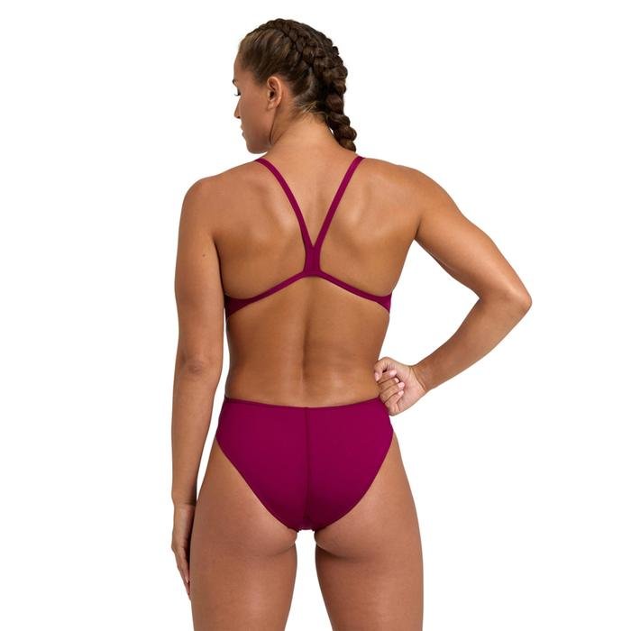 Team Swimsuit Challenge Solid Kadın Kırmızı Yüzücü Mayosu 004766410 1416977