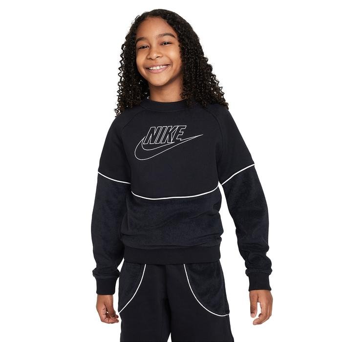 Nike Sportswear Amplify Crew Çocuk Siyah Günlük Stil T-Shirt FD3161-010_0