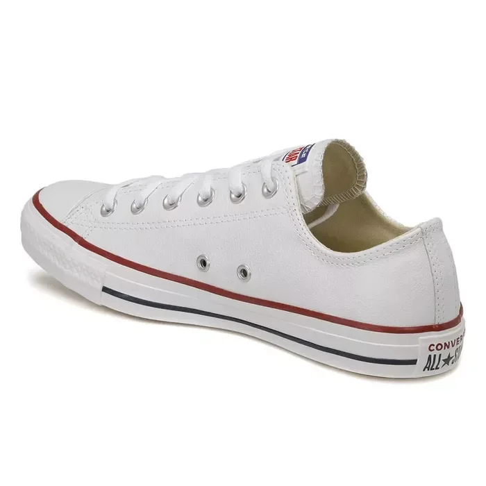 Chuck Taylor All Star Leather Kadın Beyaz Sneaker Ayakkabı 132173C 1410468