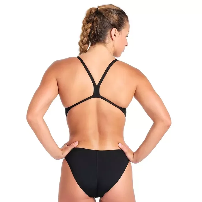 Team Swimsuit Challenge Solid Kadın Siyah Yüzücü Mayosu 004766550 1417569