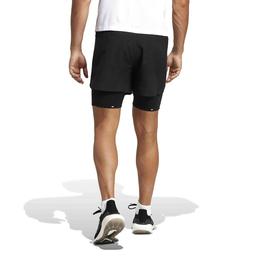 D4R Short 2in1 Erkek Siyah Koşu Şort HN8023