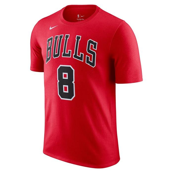 Nike Zach LaVine Chicago Bulls NBA Erkek Kırmızı Basketbol Tişört DR6367-660
