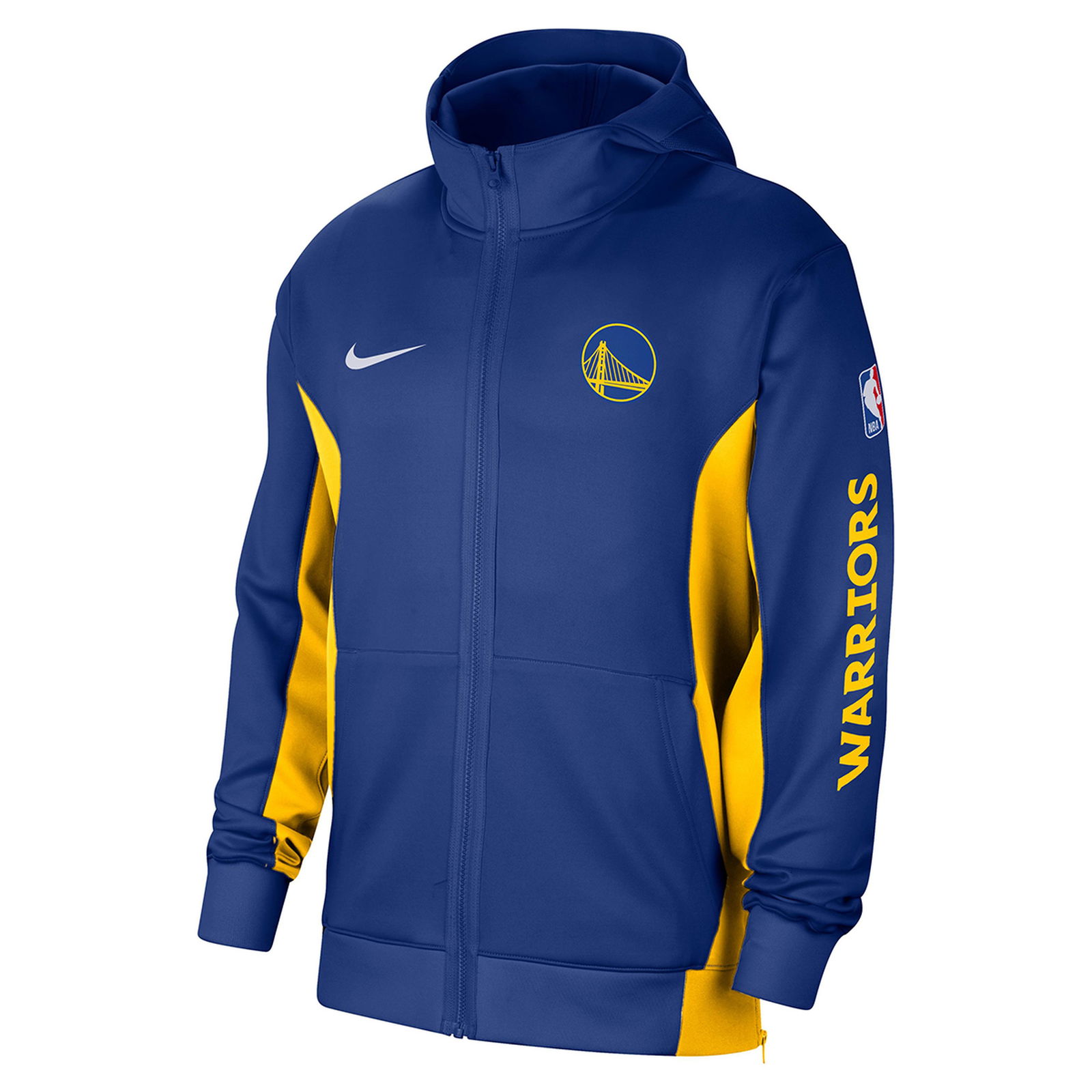 Golden State Warriors NBA Erkek Mavi Basketbol Sweatshirt FB3413-495