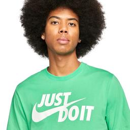 Just Do it Swoosh Erkek Yeşil Günlük Stil T-Shirt AR5006-363