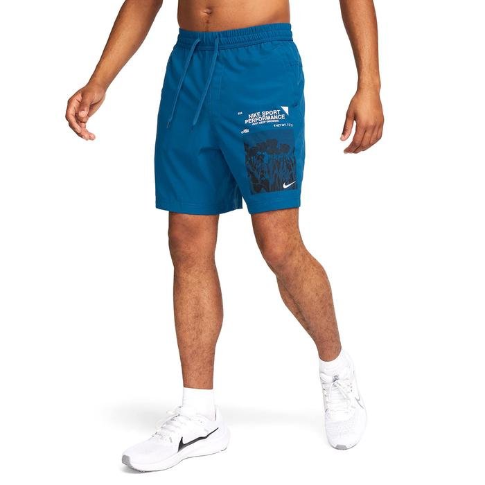 Nike Dri-Fit Erkek Mavi Antrenman Şort FN3283-476
