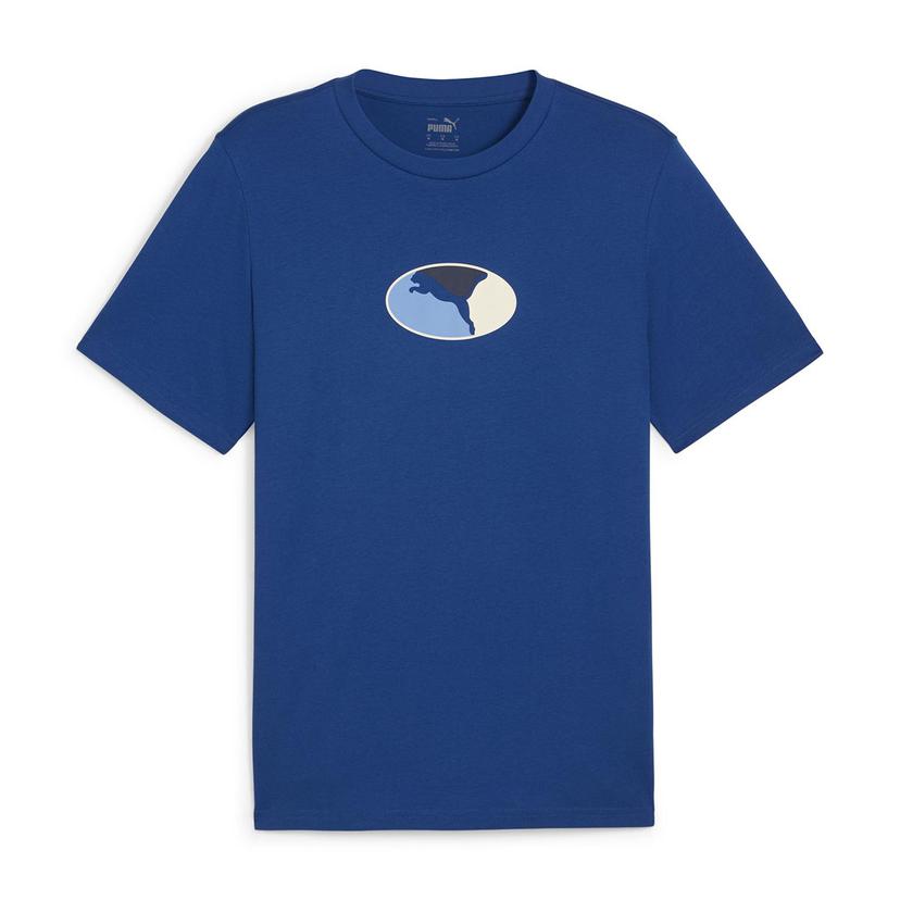 Graphics Execution Erkek Mavi Günlük Stil T-Shirt 68018317