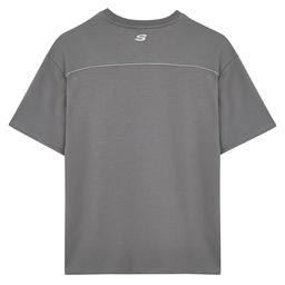 Graphic Erkek Gri Günlük Stil T-Shirt S231094-003
