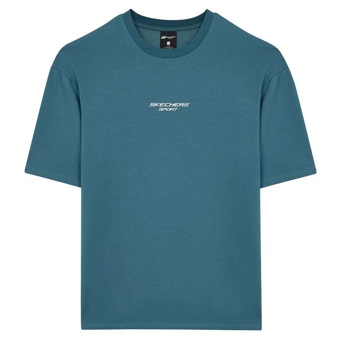 Graphic Erkek Mavi Günlük Stil T-Shirt S231094-405 1602932