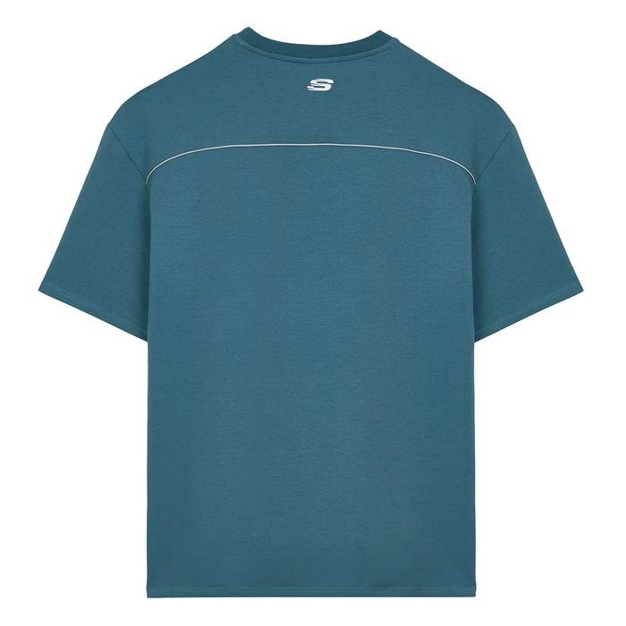 Graphic Erkek Mavi Günlük Stil T-Shirt S231094-405 1602932