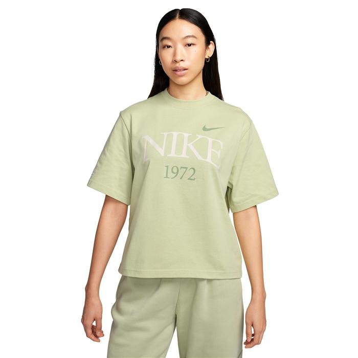 Nike Sportswear Kadın Yeşil Günlük Stil T-Shirt FQ6600-371
