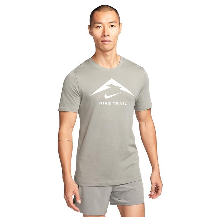 Nike Dri-Fit Erkek Gri Koşu T-Shirt FQ3914-053