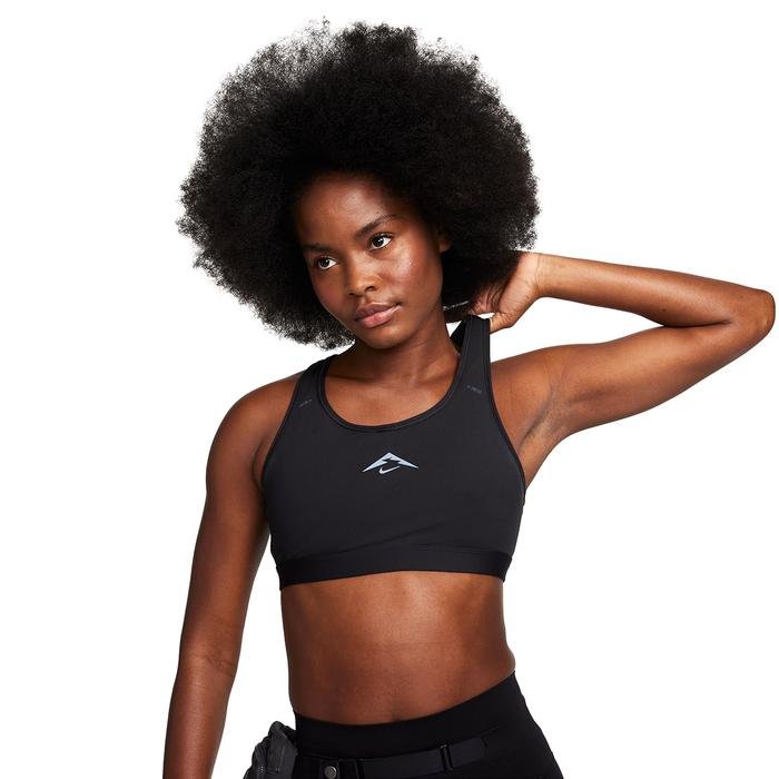 Nike Dri-Fit Swoosh Kadın Siyah Antrenman Sporcu Sütyeni FN2909-010