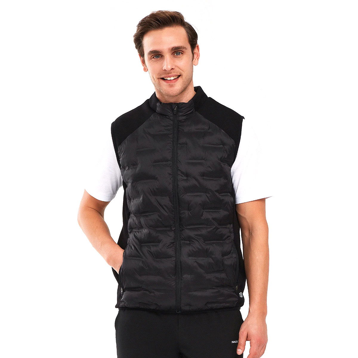 Outerwear M Padded Erkek Siyah Günlük Stil Yelek S241154-001