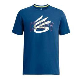 Curry Champ Mindset Erkek Mavi Basketbol T-Shirt 1383382-426