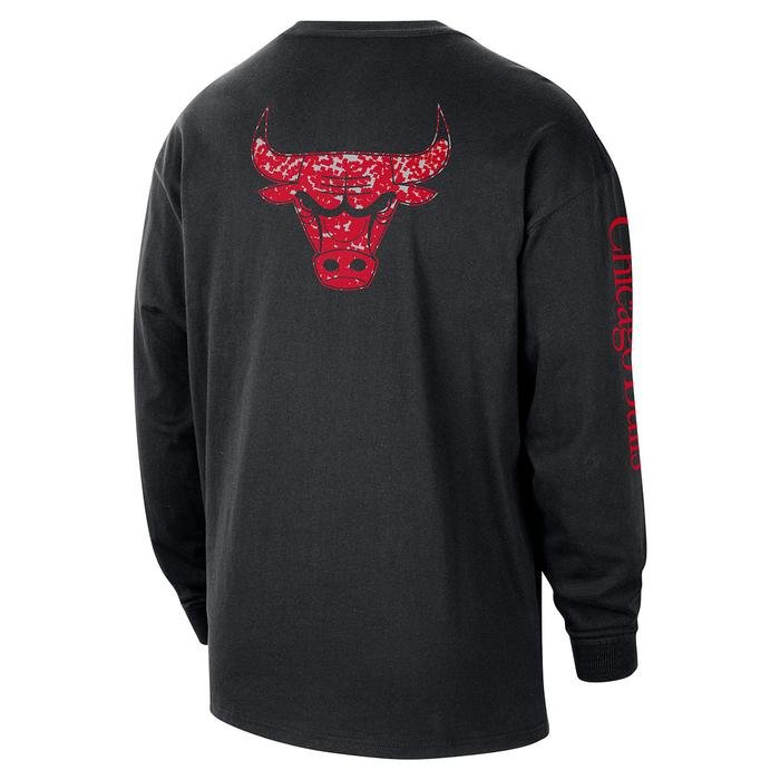 Nike Chicago Bulls Max90 NBA Erkek Siyah Basketbol T-Shirt FQ6060-010_1