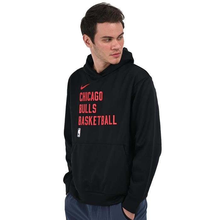 Chicago Bulls NBA Erkek Siyah Basketbol Sweatshirt FB3683-010 1529058