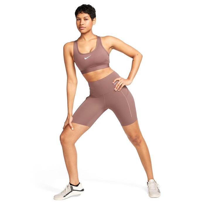 Nike Swoosh Kadın Kahverengi Günlük Stil Sporcu Sütyeni DX6821-208_2
