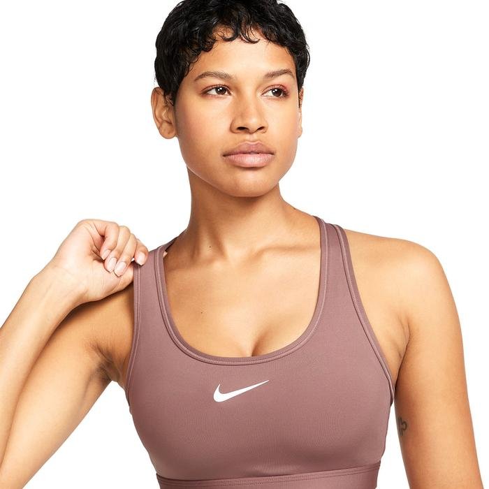 Nike Swoosh Kadın Kahverengi Günlük Stil Sporcu Sütyeni DX6821-208_3
