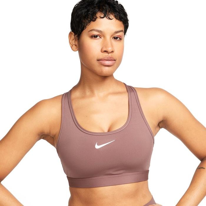 Nike Swoosh Kadın Kahverengi Günlük Stil Sporcu Sütyeni DX6821-208_5