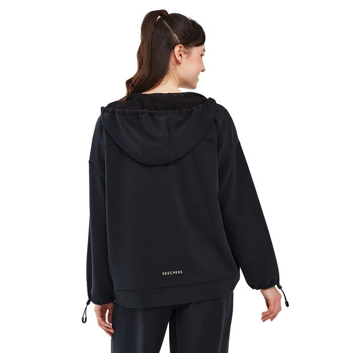 Soft Touch Kadın Siyah Günlük Stil Sweatshirt S241123-001 1602862